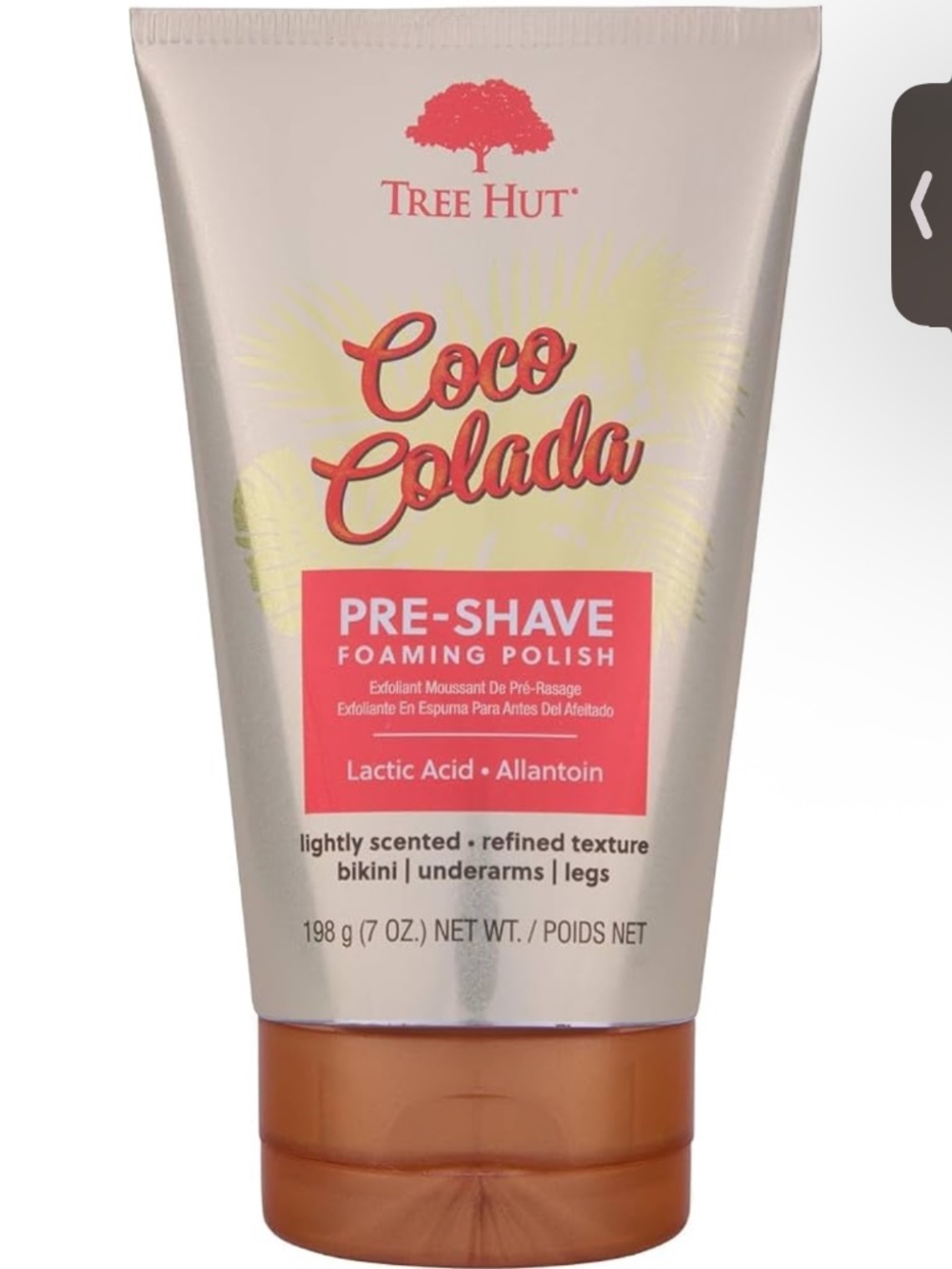 tree hut coco colada pre-shave foaming polish sealed